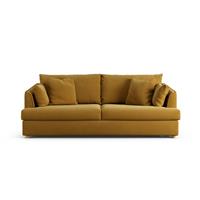 Habitat Holmfirth Fabric 3 Seater Sofa - Gold