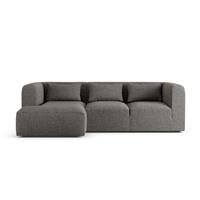 Habitat Lars Left Hand Corner Sofa - Charcoal - Ash Leg