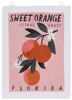Home Metal Sweet Orange Garden Sign