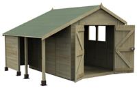Forest Timberdale 2 Windows Apex Shed - 10 x 8ft