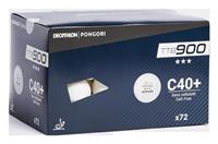 Decathlon Table Tennis Balls 900 40+ 3* C Ittf X 72 - White