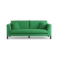 Habitat Aston Fabric 3 Seater Sofa - Emerald Green-Black Leg