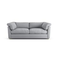 Habitat Wynn Fabric 3 Seater Sofa - Grey - Ash Leg