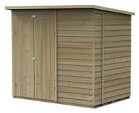 Forest 4Life Overlap Windowless Pent Shed - 7 x 5ft