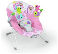 Bright Starts Pink Paradise Vibrating Bouncer