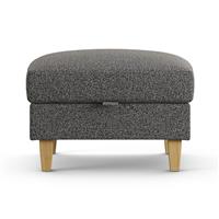 Habitat Felin Fabric Storage Footstool - Charcoal