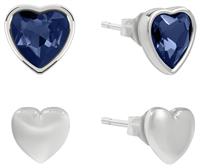 Radley Silver Plated Heart Stone Stud Earrings - Set of 2