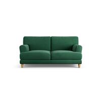 Habitat Askem Fabric 2 Seater Sofa - Green - Ash Leg