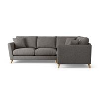 Habitat Lomond Right Hand Corner Sofa - Charcoal - Ash Leg