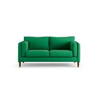 Habitat Newington Fabric 2 Seater Sofa - Green - Dark Leg