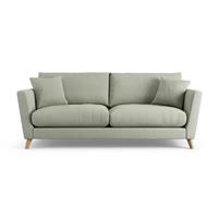 Habitat Lomond Fabric 4 Seater Sofa - Sage Green - Ash Leg