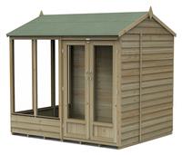 Forest 4Life Overlap Reverse Apex Summerhouse - 8 x 6ft