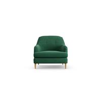 Habitat Frome Fabric Armchair - Green - Ash Leg