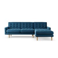 Habitat Fenner Right Hand Corner Sofa - Ink Blue- Ash Leg