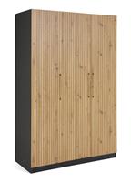 Habitat Hamburg 3 Door Wardrobe - Grey & Oak