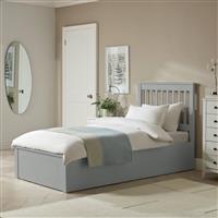 Argos Home Aspley Single Wooden End Lift Ottoman Bed - Grey