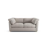Habitat Wynn Fabric 2 Seater Sofa - Stone - Ash Leg