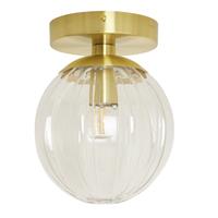 Habitat Metal Bathroom Flush Ceiling Light - Brushed Brass