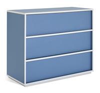 Habitat Edale 3 Drawer Chest - Light Blue