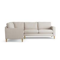 Habitat Flint Fabric Left Hand Corner Sofa - Natural-Ash Leg