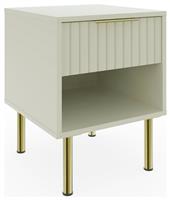 GFW Nervata 1 Drawer Side Table - Natural