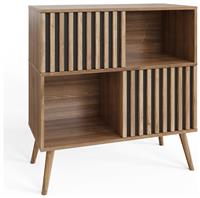 GFW Louvered 2 Door Sideboard - Oak