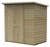 Forest Beckwood Shiplap Windowless Pent Shed - 6 x 4ft