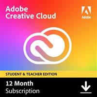 Adobe Creative Cloud All Apps Student & Teacher Edition 1 Yr