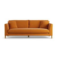Habitat Aston Fabric 4 Seater Sofa - Orange - Ash Leg