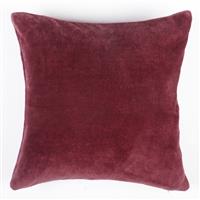 Argos Home Plain Super Soft Fleece Cushion - Berry - 43x43cm