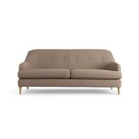 Habitat Frome Fabric 3 Seater Sofa - Biscuit - Ash Leg