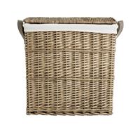 Argos Home 2 Compartment Willow Laundry Basket - Grey