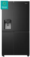 Hisense RS818N4TFE American Fridge Freezer - Black