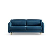 Habitat Turnmill Velvet 2 Seater Sofa - Ink Blue - Ash Leg