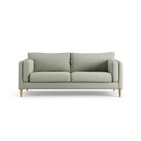 Habitat Newington Fabric 3 Seater Sofa - Sage Green -Ash Leg