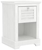 GFW Salcombe 1 Drawer Side Table - White