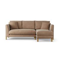 Habitat Aston Right Hand Corner Sofa - Latte - Ash Leg