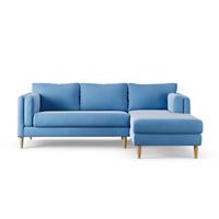 Habitat Newington Right Hand Corner Sofa - Sky Blue -Ash Leg