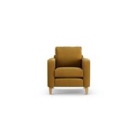 Habitat Flint Fabric Armchair - Gold - Ash Leg
