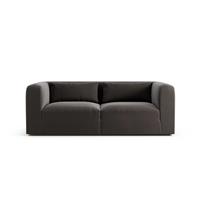 Habitat Lars Velvet 3 Seater Sofa - Slate Grey - Ash Leg