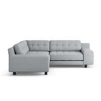 Habitat Hendricks Reversible Corner Sofa - Grey - Black Leg