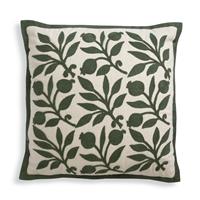 Habitat x Morris & Co. Rosehip Crewel Cushion - Green