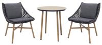 Norfolk Leisure Keswick 2 Seater Garden Bistro Set - Grey