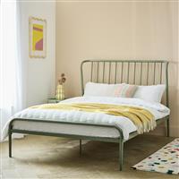 Habitat Kanso Double Metal Bed Frame - Sage Green
