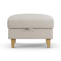 Habitat Felin Fabric Storage Footstool - Natural