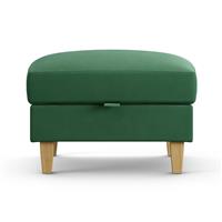 Habitat Felin Fabric Storage Footstool - Green