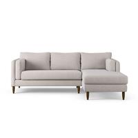 Habitat Newington Right Hand Corner Sofa - Natural -Dark Leg