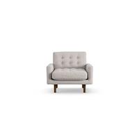 Habitat Fenner Fabric Armchair - Natural - Dark Leg