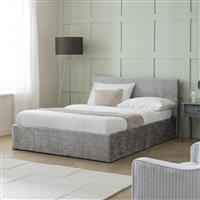 Argos Home Heathdon Kingsize End Lift Ottoman Bed - Silver