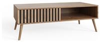 GFW Louvered 1 Drawer Coffee Table - Oak